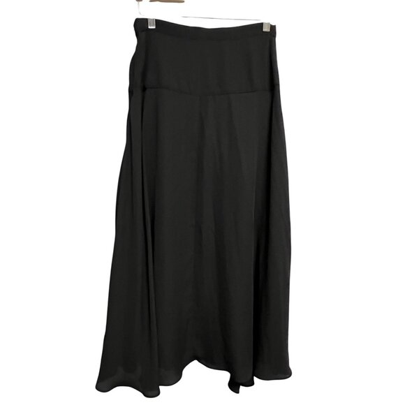 Banana Republic Skirt Womens 2 Black Flowy Maxi Asymmetrical Dressy Office - Picture 8 of 8